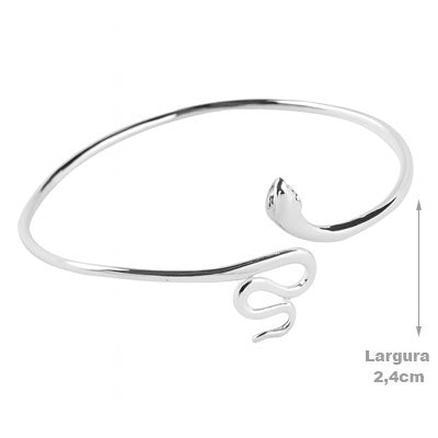 Bracelete de Prata Serpente/Cobra - 67628