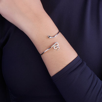 Bracelete de Prata Serpente/Cobra - 67628
