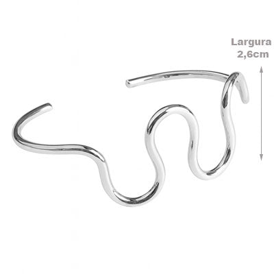 Bracelete de Prata Liso - 67624