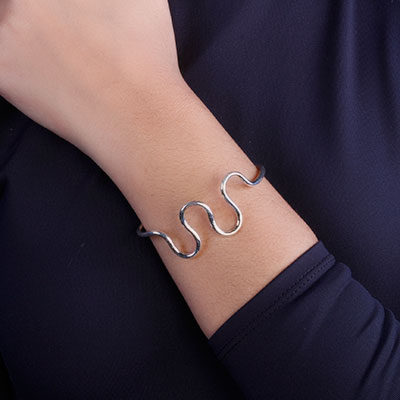 Bracelete de Prata Liso - 67624