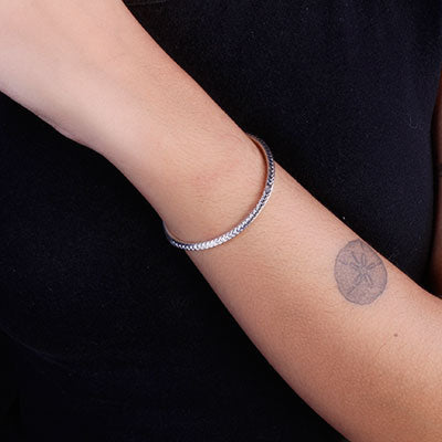 Bracelete de Prata Trabalhado - 67625