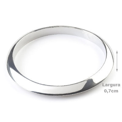 Bracelete de Prata Liso - 67626