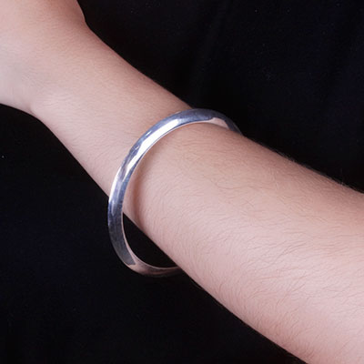 Bracelete de Prata Liso - 67626