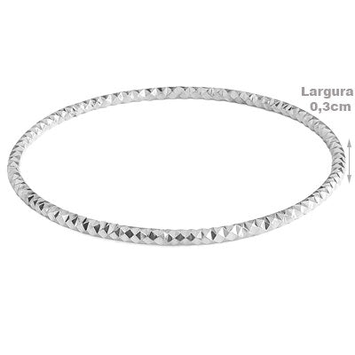 Bracelete de Prata Trabalhado - 67627