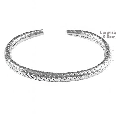 Bracelete de Prata Trabalhado - 67630