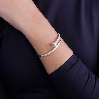 Bracelete de Prata Prego - 67632