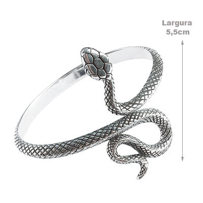 Bracelete de Prata Serpente/Cobra - 67634