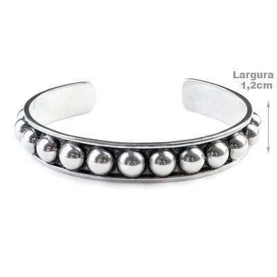 Bracelete de Prata Bola - 67638