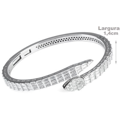 Bracelete de Prata Serpente/Cobra - 67640