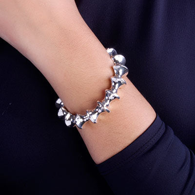 Bracelete de Prata Trabalhado - 67643