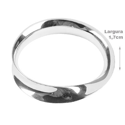 Bracelete de Prata Liso - 67645