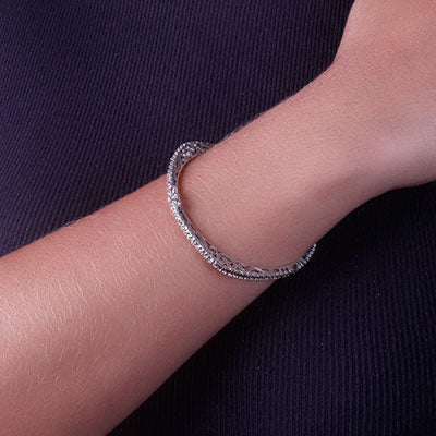 Bracelete de Prata com Marcassitas - 67646