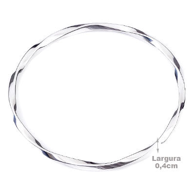 Bracelete de Prata Liso - 67648