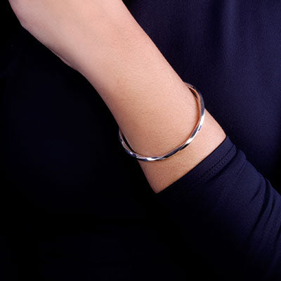 Bracelete de Prata Liso - 67648