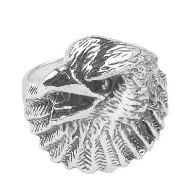 Anel de Prata Águia - 67657