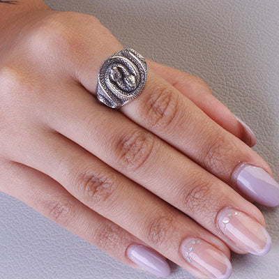 Anel de Prata Serpente/Cobra - 67658