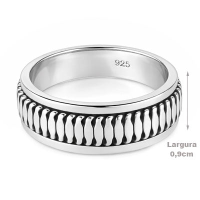 Anel de Prata Bali - 67659