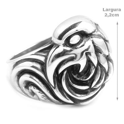 Anel de Prata Águia - 67672