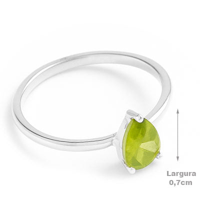 Anel de Prata com Peridoto - 67685
