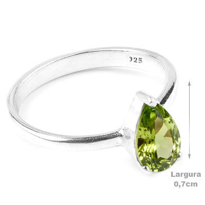 Anel de Prata com Peridoto - 67685
