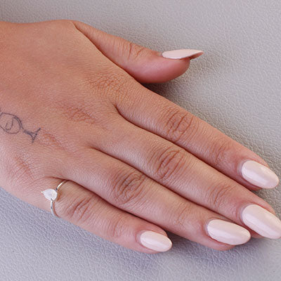 Anel de Prata com Pedra da Lua - 67689