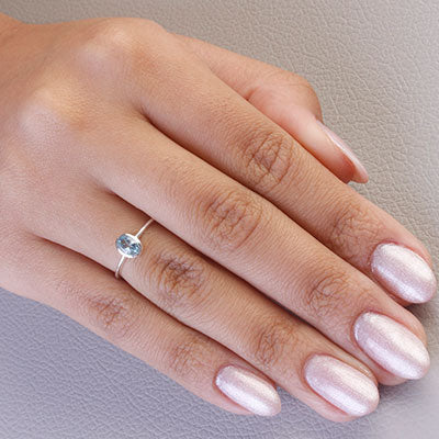 Anel de Prata com Topázio - 67690