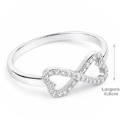 Anel de Prata com Zircônia - 67699
