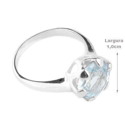Anel de Prata com Topázio - 67721
