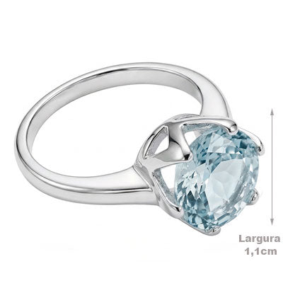 Anel de Prata com Topázio - 67721