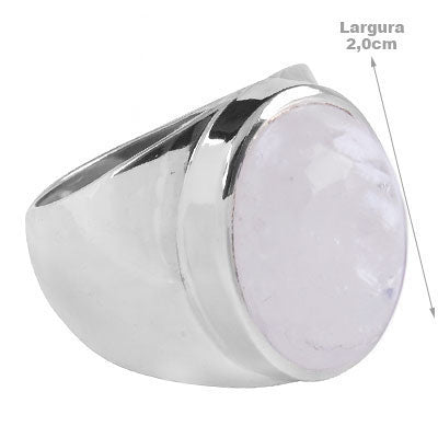Anel de Prata com Pedra da Lua - 67745