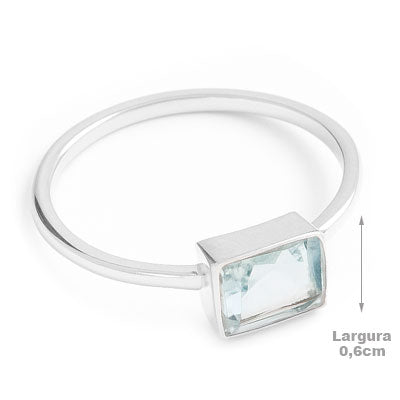 Anel de Prata com Topázio - 67751