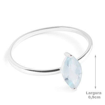 Anel de Prata com Topázio - 67754