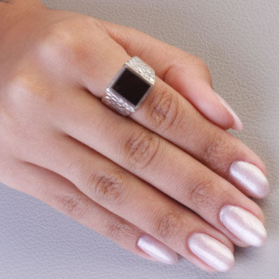 Anel de Prata com Ágata - 67772