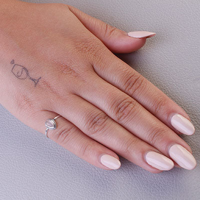 Anel de Prata com Quartzo Rosa - 67784