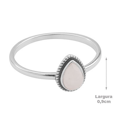 Anel de Prata com Pedra da Lua - 67787