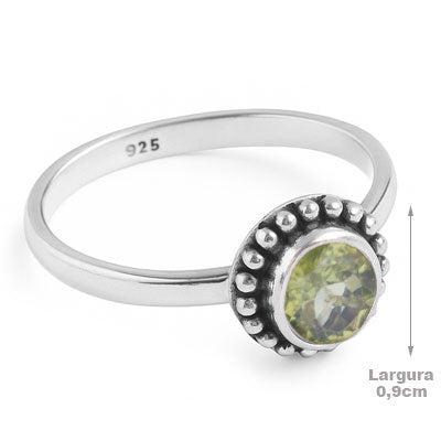 Anel de Prata com Peridoto - 67793