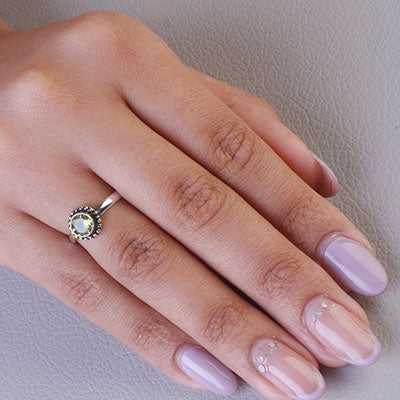 Anel de Prata com Peridoto - 67793