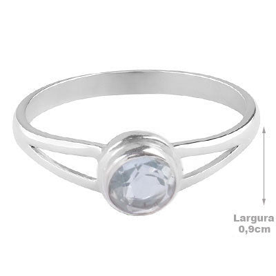 Anel de Prata com Topázio - 67808