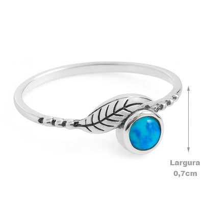 Anel de Prata com Opala - 67822