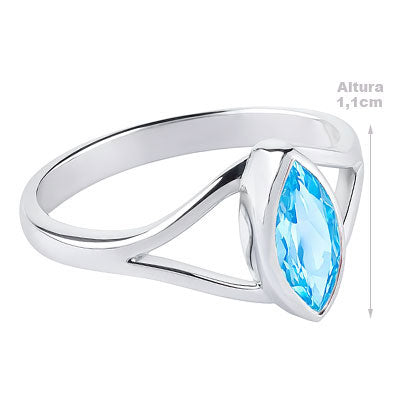 Anel de Prata com Topázio - 67825