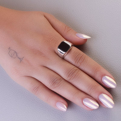 Anel de Prata com Ágata - 67829