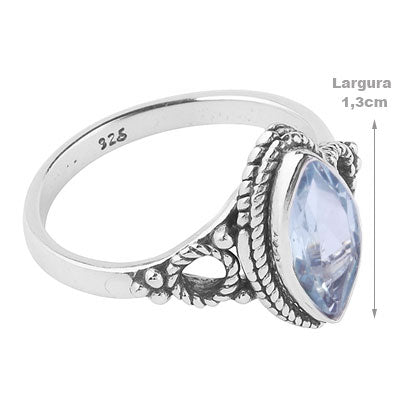 Anel de Prata com Topázio - 67835