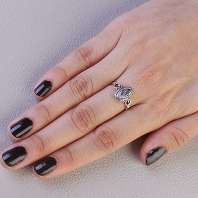 Anel de Prata com Topázio - 67835