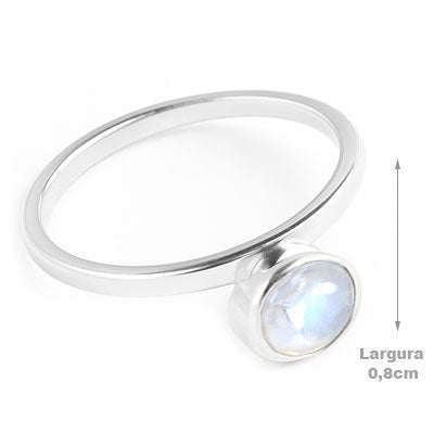 Anel de Prata com Quartzo Rosa - 67843