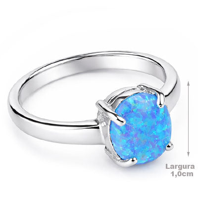 Anel de Prata com Opala - 67844