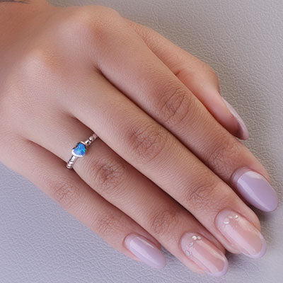 Anel de Prata Coração - 67848