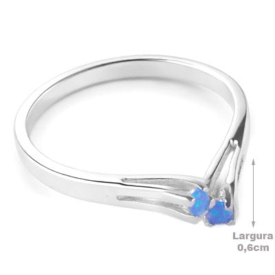 Anel de Prata com Opala - 67850