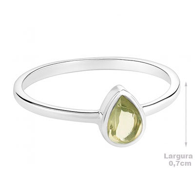 Anel de Prata com Peridoto - 67859