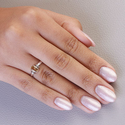 Anel de Prata com Citrino - 67890