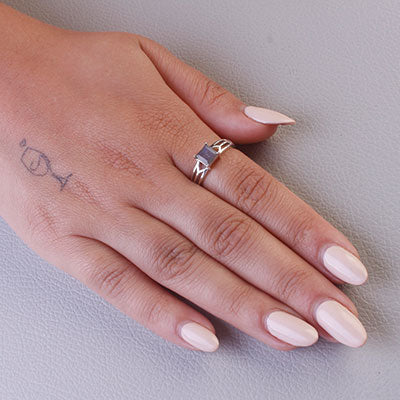 Anel de Prata com Labradorita - 67899